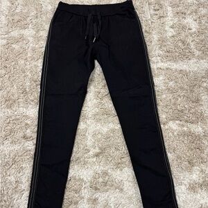 Black Pants with Drawstring and 'Made in Italy' Label